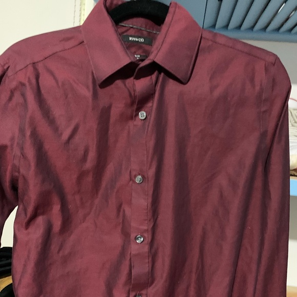 Rw&co red burgundy shirt small - Picture 1 of 3
